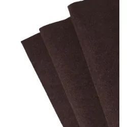 Filc wełniany 70% 2mm dekoracyjny MELANŻ CIEMNO BRĄZOWY