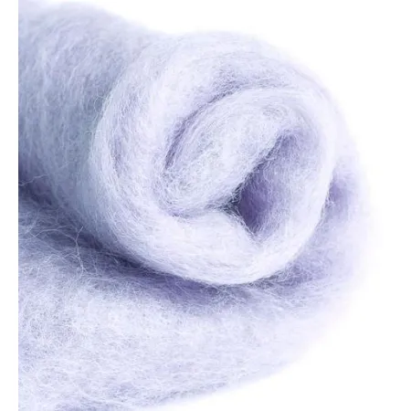 Wełna merynos w błamie do filcowania JASNY FIOLET