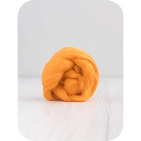 Zestaw SŁONECZNY wełny czesanki australijskiej 19mic 10 kolorów