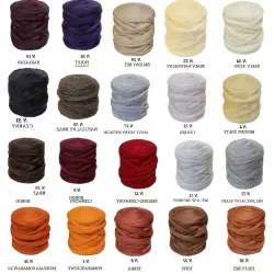 Wełna czesankowa na włosy aniołów i lalek 20 kolorów