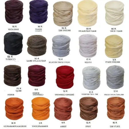 Wełna czesankowa na włosy aniołów i lalek 20 kolorów