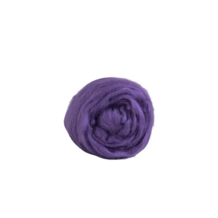 Czesanka wiskozy ZESTAW JAGODOWY 10 kolorów do filcowania