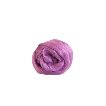 Czesanka wiskozy ZESTAW JAGODOWY 10 kolorów do filcowania