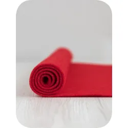 Filc wełniany 3mm CZERWONY 30*30cm dekoracyjny