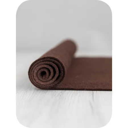 Filc wełniany 3mm BRĄZOWY 30x30cm dekoracyjny