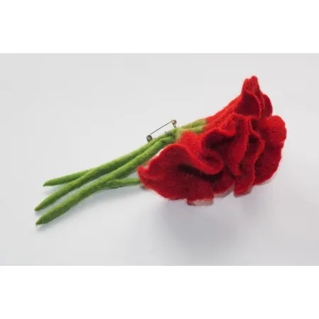 Broszka filcowa kwiat