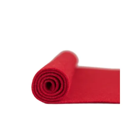 Filc wełniany 2mm CZERWONY 30x30cm dekoracyjny