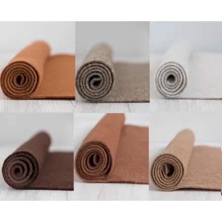 Filc wełniany 2mm Zestaw BRĄZOWY 30x30cm 6 kolorów