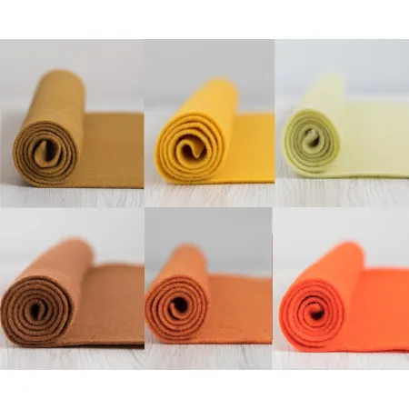 Filc wełniany 2mm Zestaw Jesienny 30x30cm 6 kolorów