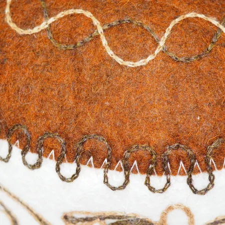 Czapka męska filcowa wełniana merino z haftem (54,55,56cm)