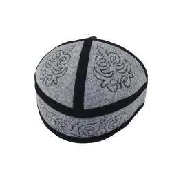 Męska czapka haftowana Melanż Szary (55,56,57,58,59,60,61cm)