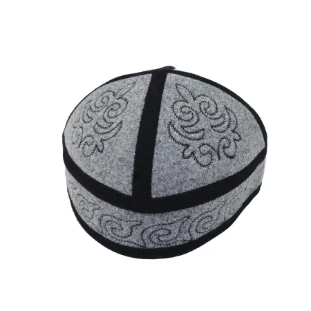 Męska czapka haftowana Melanż Szary (55,56,57,58,59,60,61cm)