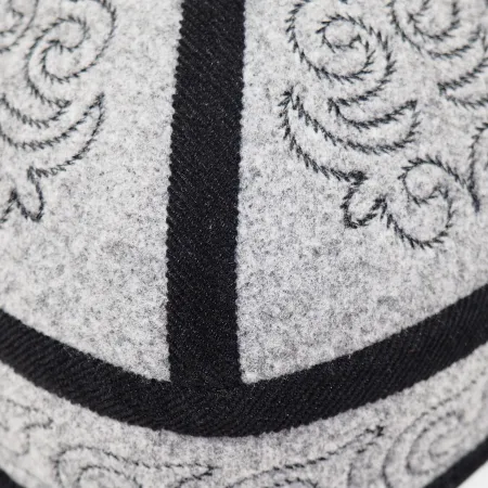 Męska czapka haftowana Melanż Szary (55,56,57,58,59,60,61cm)