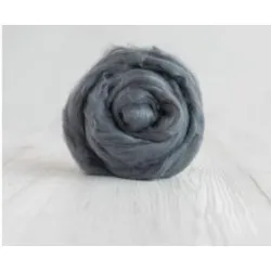 Czesanka bawełniana SZARA do filcowania