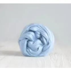 Czesanka bawełniana BŁĘKITNA do filcowania