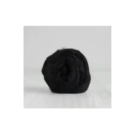 Czesanka bawełniana CZARNA do filcowania