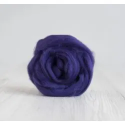 Czesanka bawełniana do filcowania ŚLIWKA