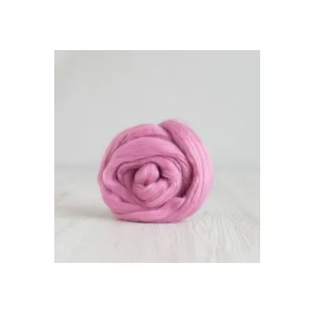 Czesanka bawełniana do filcowania CYKLAMEN