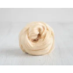 Czesanka Soi do filcowania BIAŁY NATURALNY