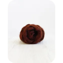 Czesanka Tencel Lyocell  CZEKOLADOWY włókien roślinnych