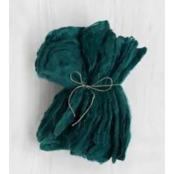 Jedwabne chusteczki 25x25cm silklaps MORSKI ZIELONY