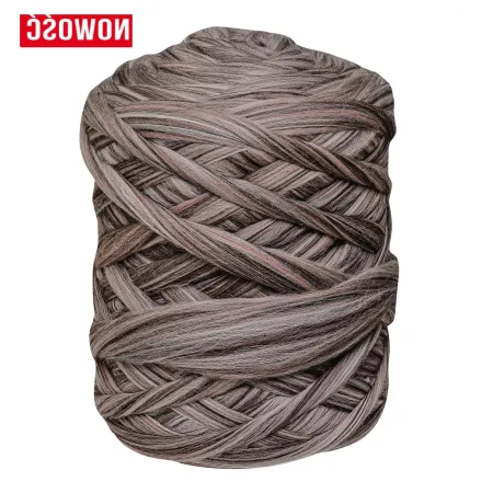 Wełna czesankowa polska MELANŻ CZEKOLADOWY #81 do filcowania