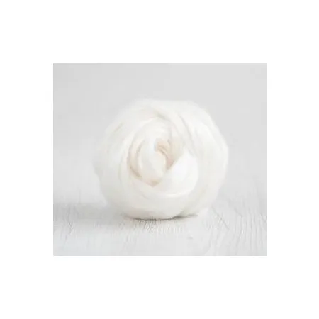 Czesanka bananowca do filcowania BIAŁY