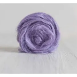 Czesanka lniana len barwiony LAWENDA