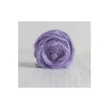 Czesanka lniana len barwiony LAWENDA