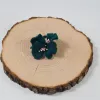 Damska broszka filcowa kwiat Morska zieleń
