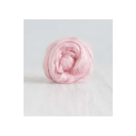 Czesanka wiskozy do filcowana RÓŻ PASTELOWY