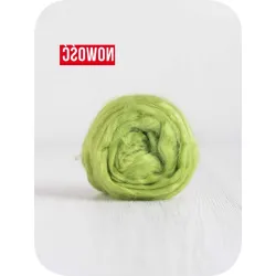 Czesanka wiskozy do filcowana JASNY ZIELONY