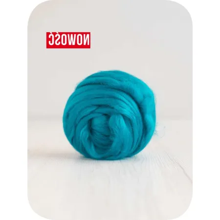 Czesanka wiskozy do filcowana KOBALT