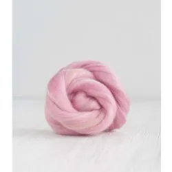Wełna czesankowa  19mic MELANŻ RÓŻOWY merynos australijski