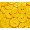 Guziki dwudziurkowe plastykowe 20 mm Słonecznikowy