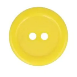 Guziki dwudziurkowe plastykowe 20 mm KANARKOWY