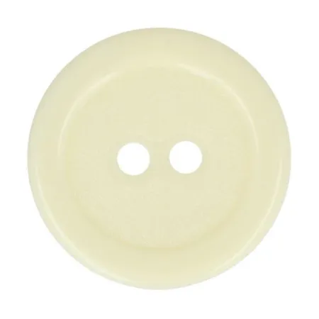 Guziki dwudziurkowe plastykowe 20 mm KREMOWY