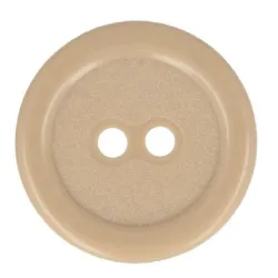 Guziki dwudziurkowe plastykowe 20 mm CIEMNY BEŻ