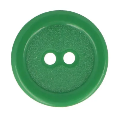 Guziki dwudziurkowe plastykowe 20 mm ZIELONY