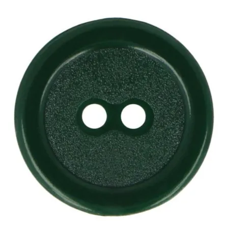 Guziki dwudziurkowe plastykowe 20 mm CIEMNY ZIELONY