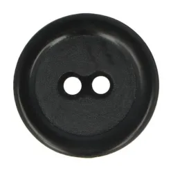 Guziki dwudziurkowe plastykowe 20 mm CZARNY