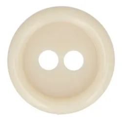 Guziki dwudziurkowe plastykowe 20 mm BEŻOWY