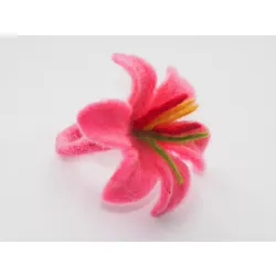 Pierścionek z wełny wzór 4