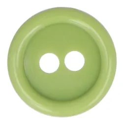 Guziki dwudziurkowe plastykowe 20 mm JASNY ZIELONY