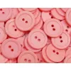 Guziki dwudziurkowe plastykowe 20 mm PUDROWY RÓŻ