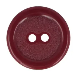 Guziki dwudziurkowe plastykowe 20 mm BORDOWY