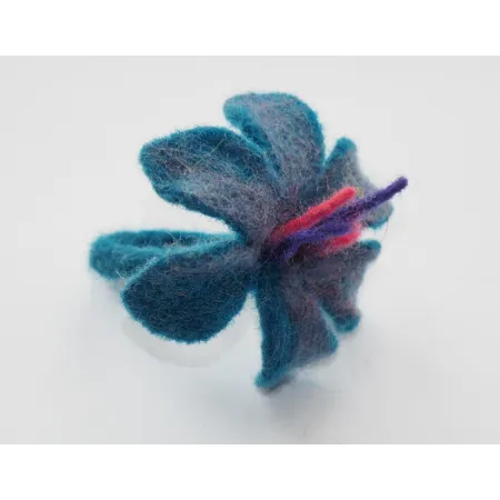 Pierścionek z wełny wzór 8