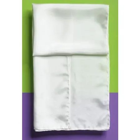 Jedwabny szal 140x45cm Pongee 8 Biały Naturalny