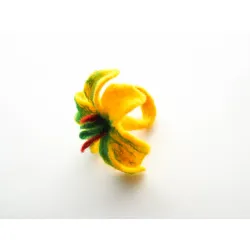 Pierścionek z wełny wzór 18