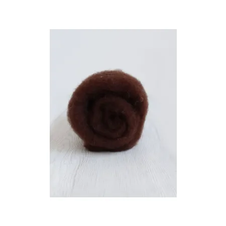 Wełna nowozelandzka merynos w błamie do filcowania KAKAO